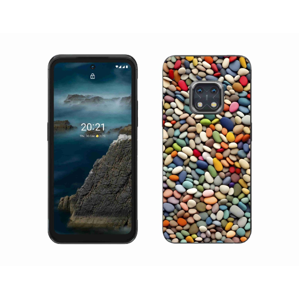 Zselés borítás mmCase a Nokia XR20 készülékhez - színes strasszkövek 2