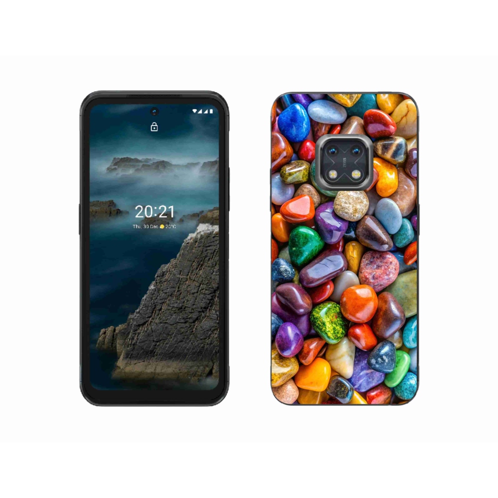 Zselés borítás mmCase a Nokia XR20 készülékhez - színes strasszkövek