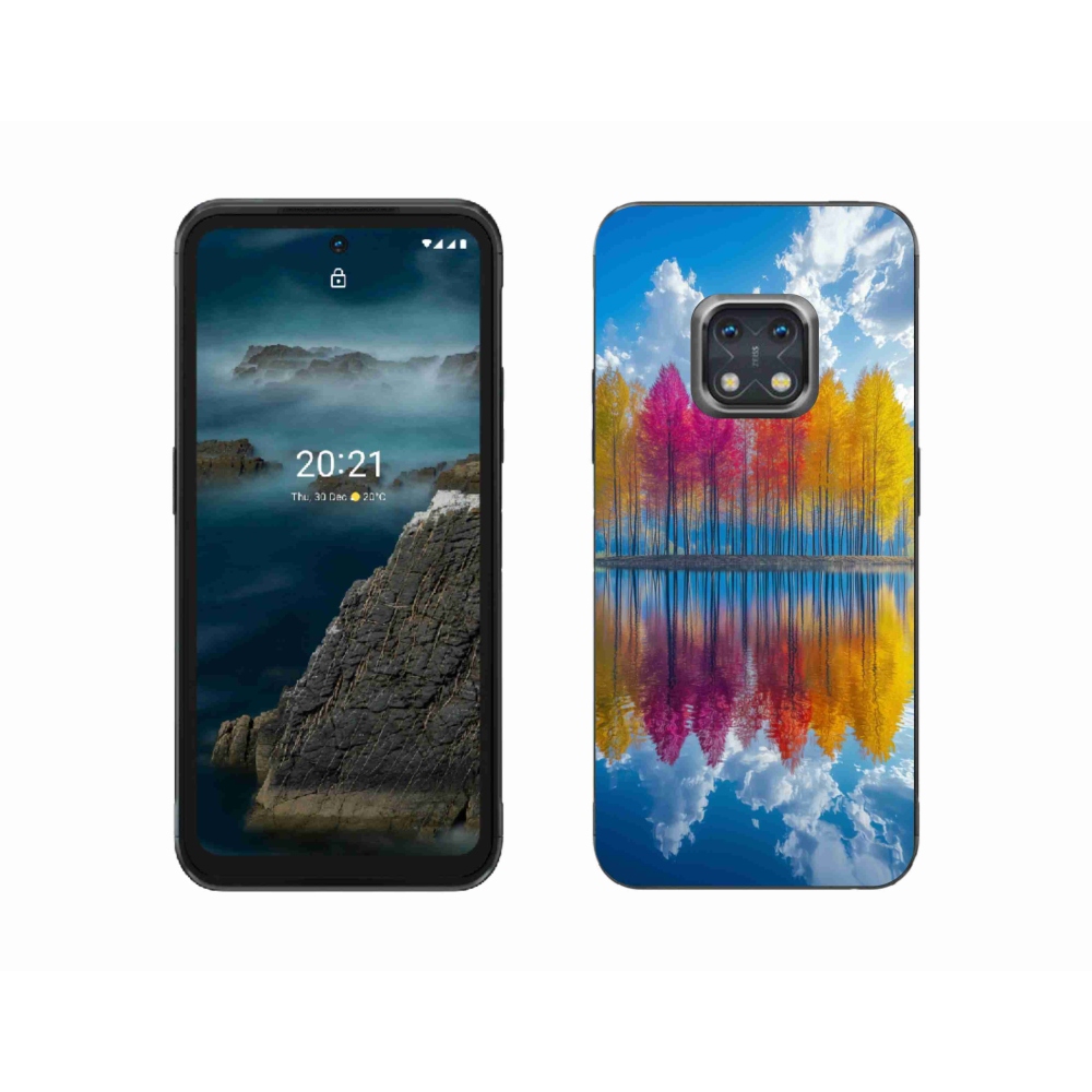 Zselés borítás mmCase a Nokia XR20 készülékhez - színes fák