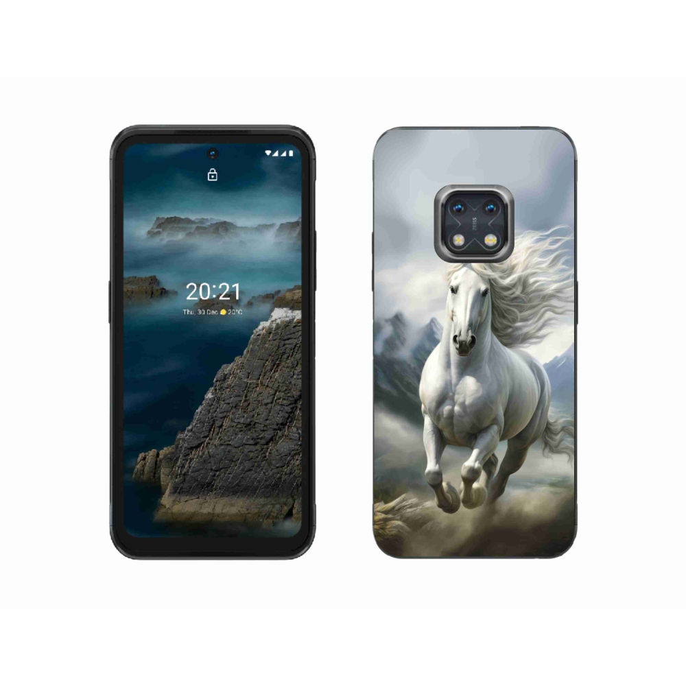 mmCase gél tok a Nokia XR20-hoz – futó fehér ló 3
