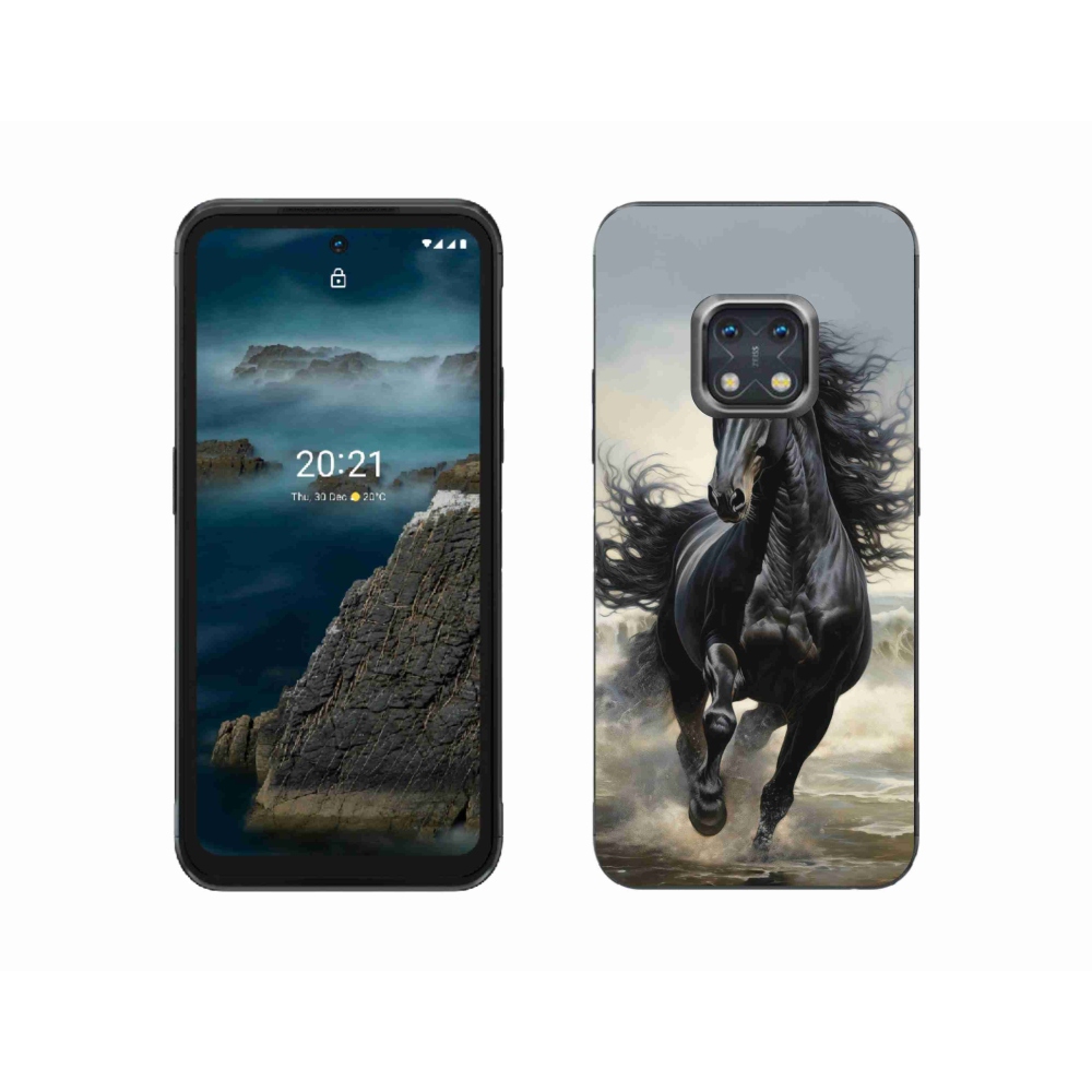 mmCase gél tok a Nokia XR20-hoz – fekete ló