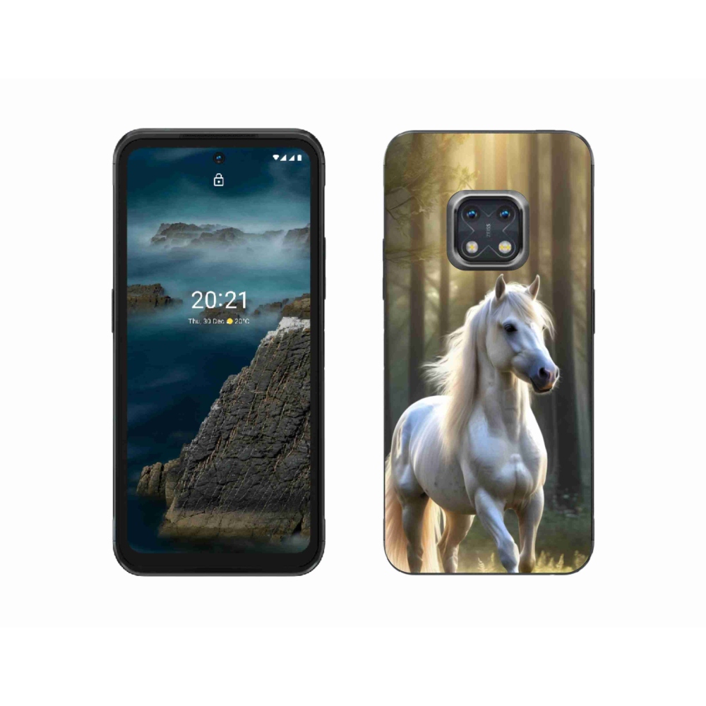 Zselés borítás mmCase a Nokia XR20 készülékhez - fehér ló 3