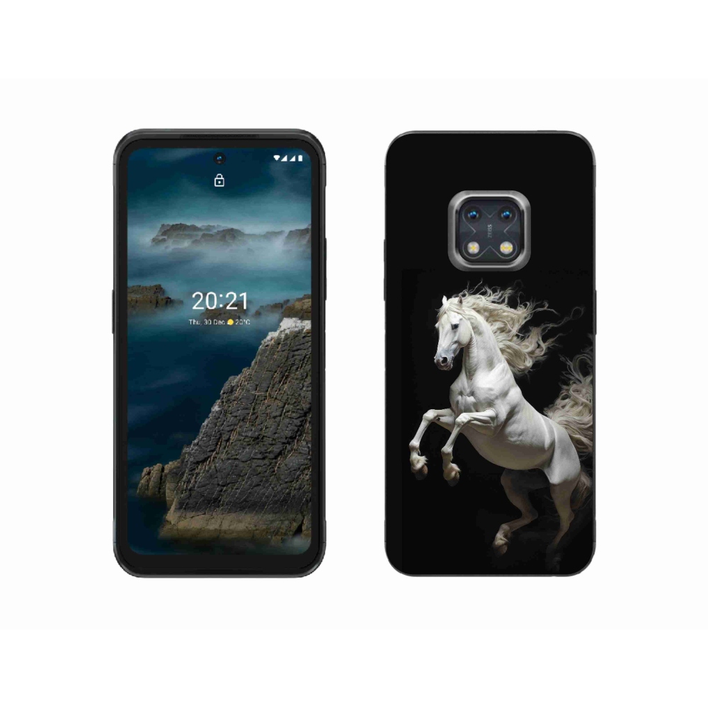 Zselés borítás mmCase a Nokia XR20 készülékhez - fehér ló 4