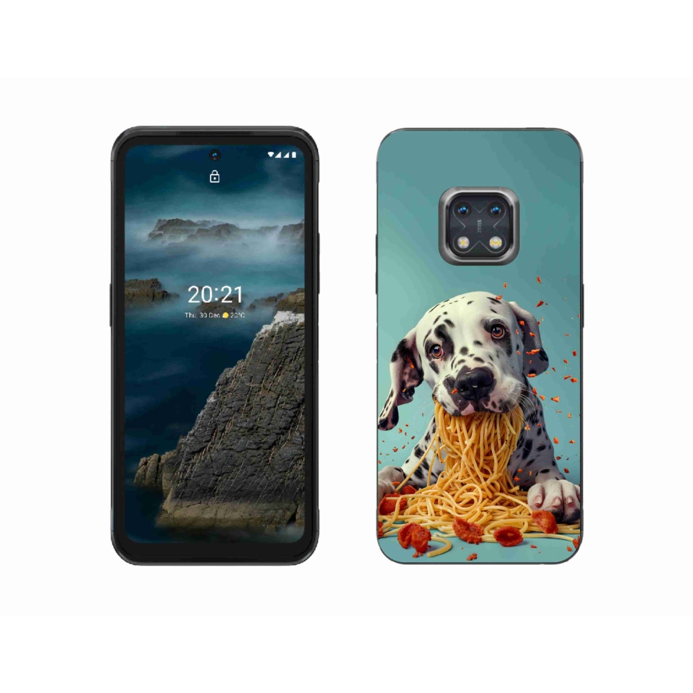 mmCase gél tok a Nokia XR20-hoz – dalmát és spagetti