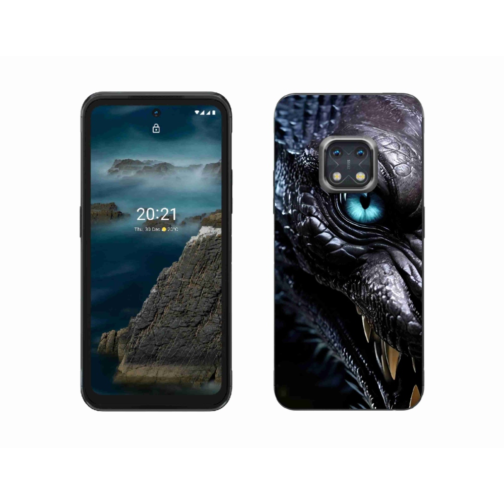 mmCase gélhuzat a Nokia XR20-hoz – sárkányos mintával