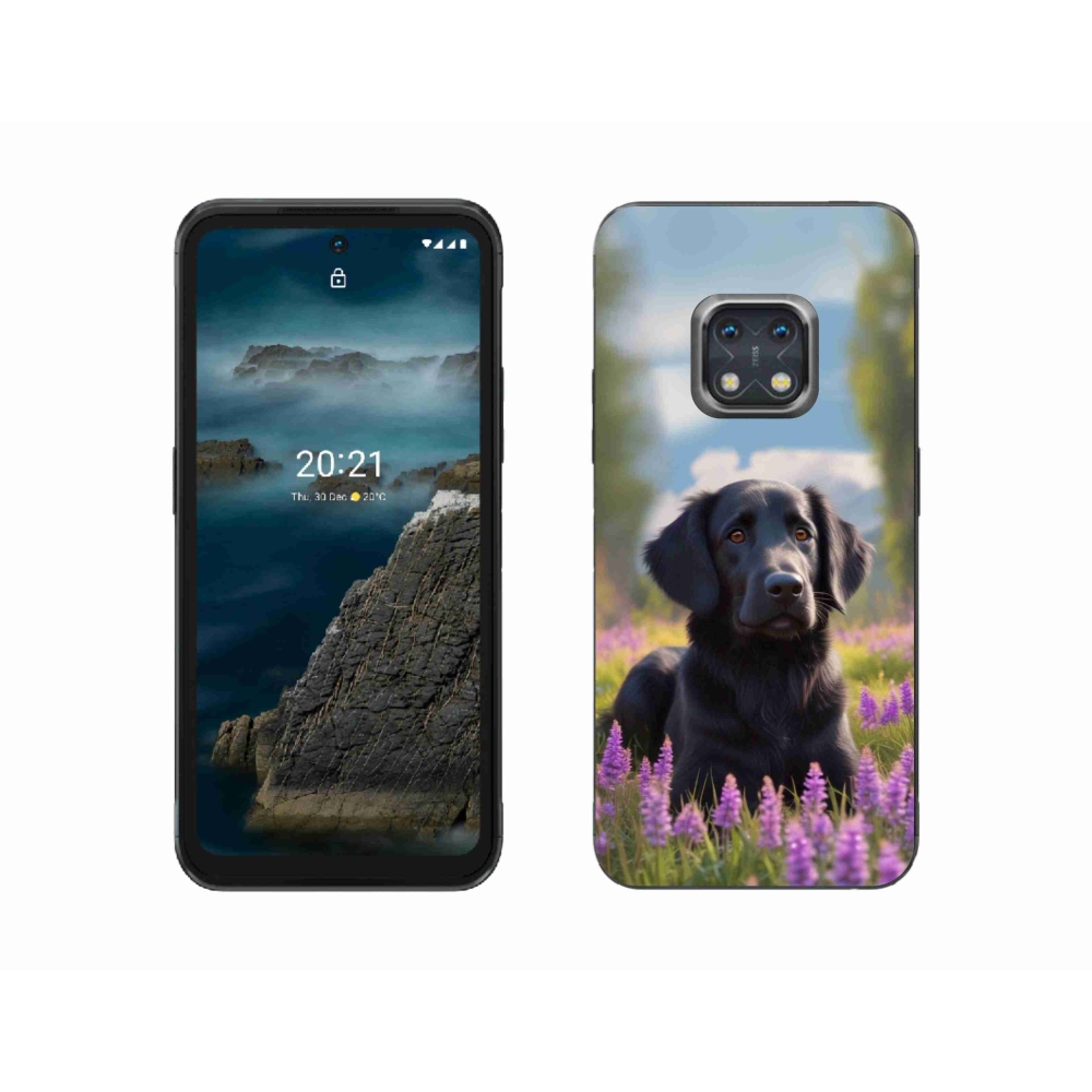 mmCase gélhuzat a Nokia XR20-hoz – elegáns fekete retriever