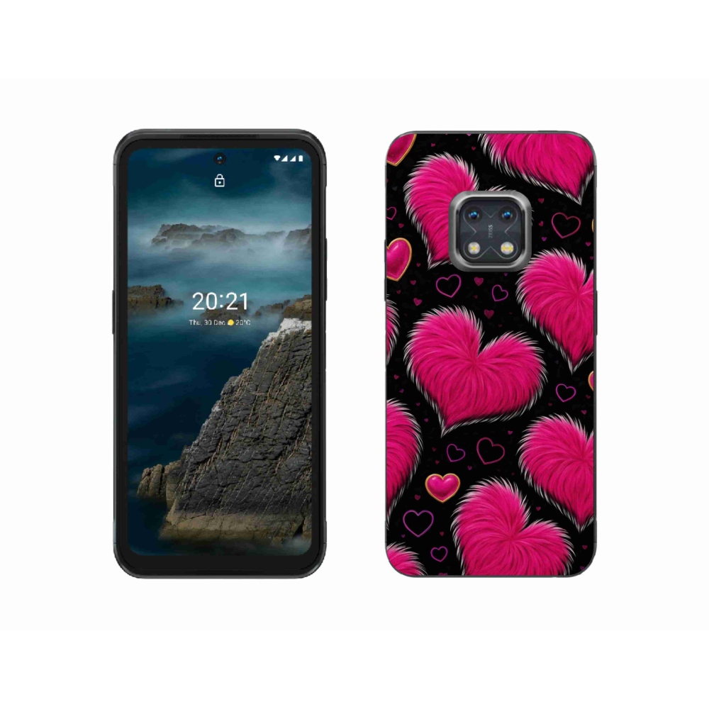 Zselés borítás mmCase a Nokia XR20 készülékhez - puha szív