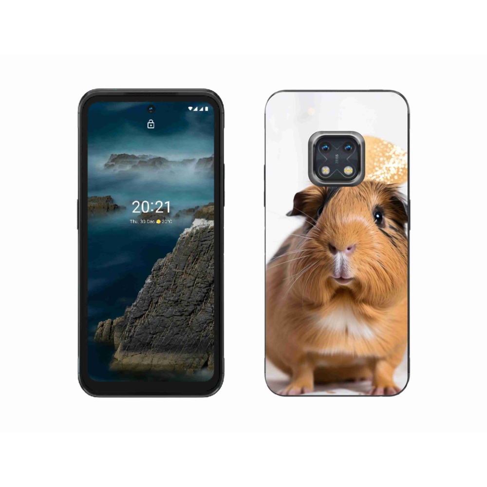 Zselés borítás mmCase a Nokia XR20 készülékhez - barna tengerimalac