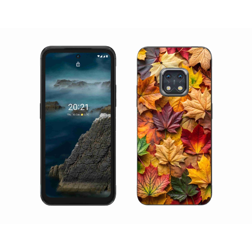 Zselés borítás mmCase a Nokia XR20 készülékhez - juharlevelek 2