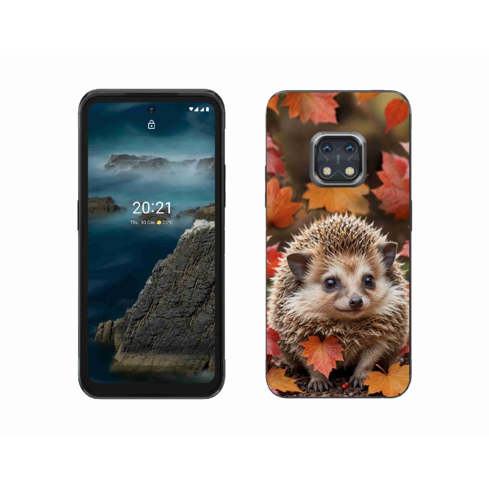 mmCase gél tok a Nokia XR20-hoz – sündisznó a levelek között