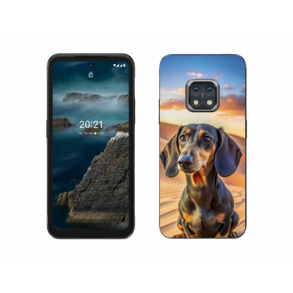 Zselés borítás mmCase a Nokia XR20 készülékhez - tacskó 3