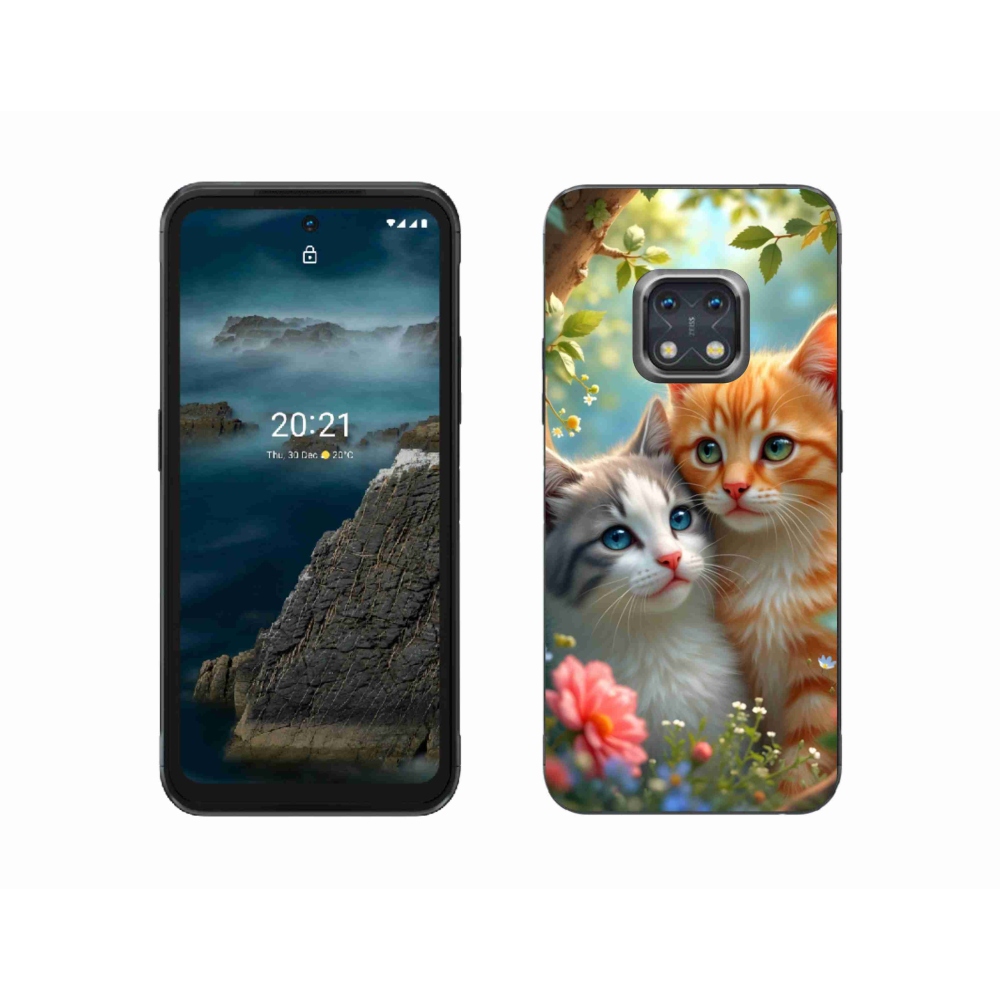 Zselés borítás mmCase a Nokia XR20 készülékhez - cat love 2