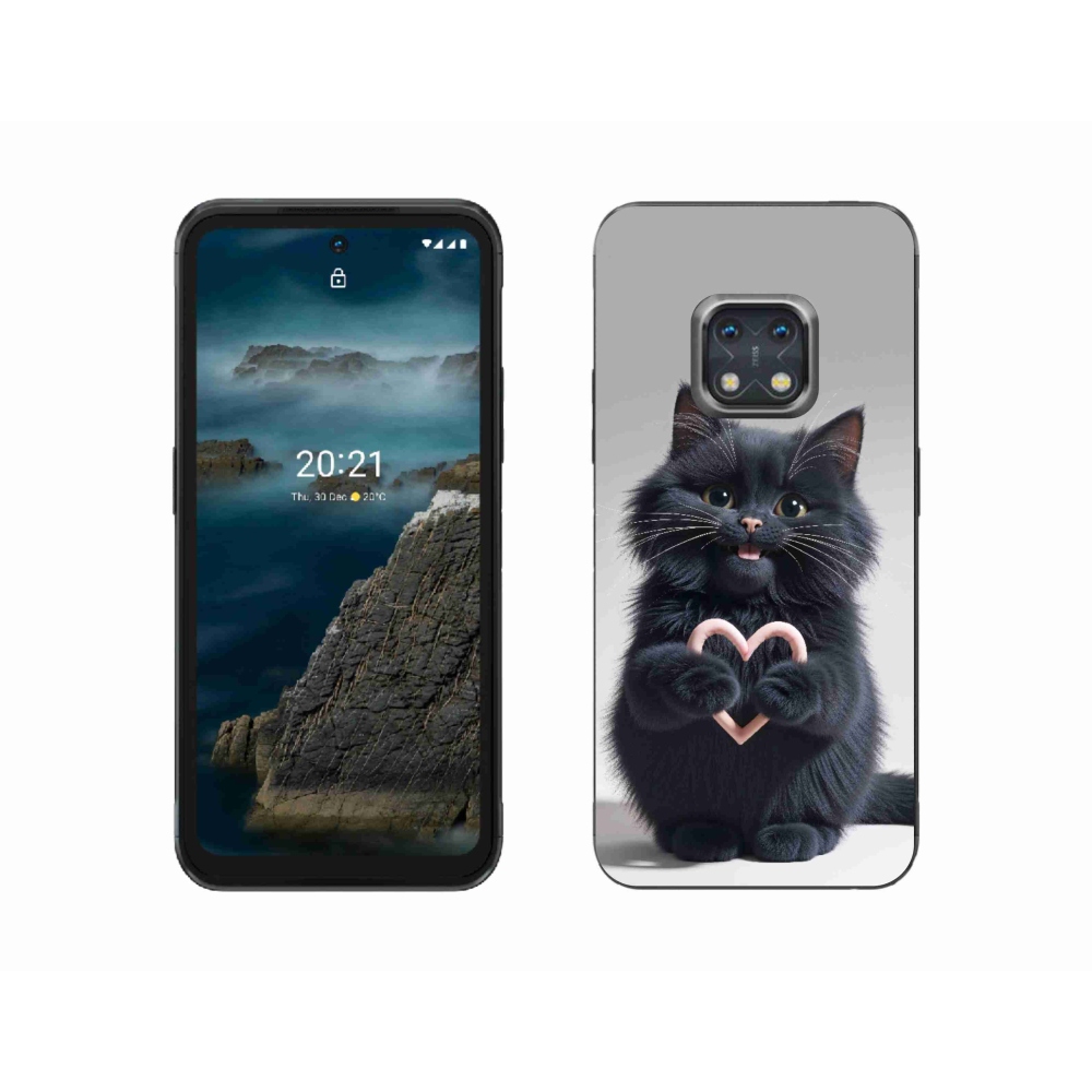 mmCase gél tok a Nokia XR20-hoz – Macskaszerelem 3