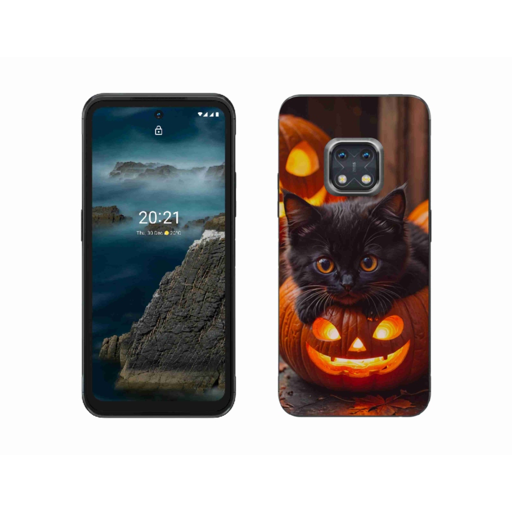 Zselés borítás mmCase a Nokia XR20 készülékhez - cica és tök
