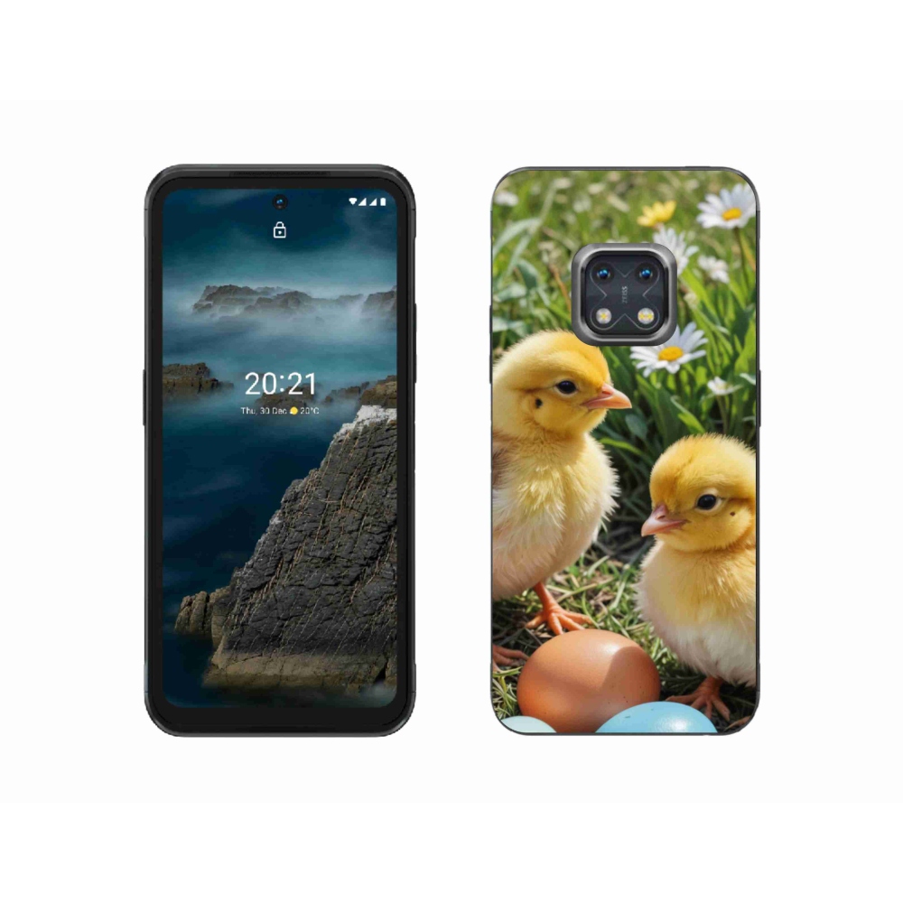 Zselés borítás mmCase a Nokia XR20 készülékhez - csirkék