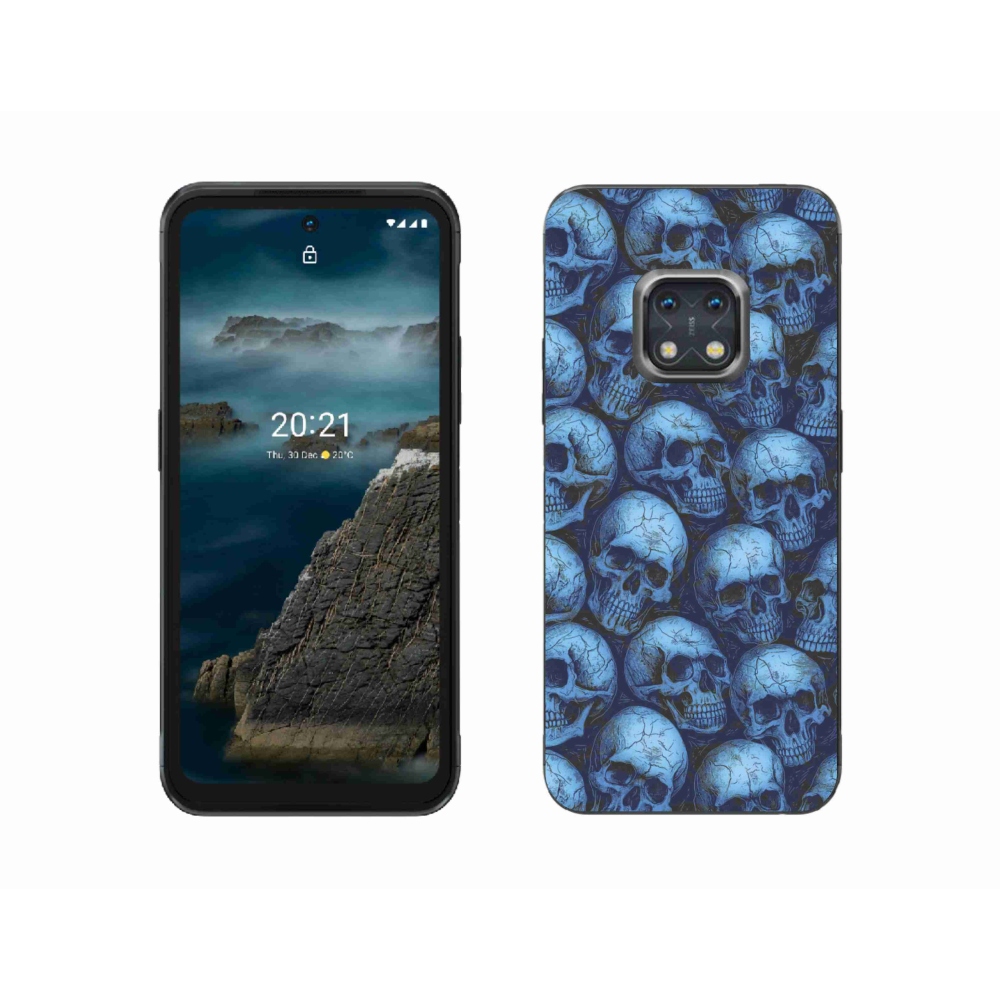 Zselés borítás mmCase a Nokia XR20 készülékhez - koponyák