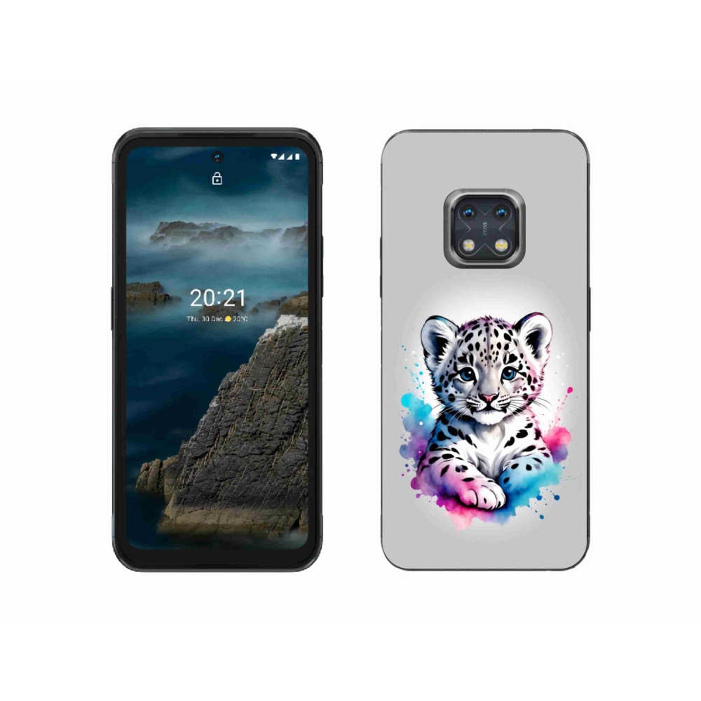 Gél borítás mmCase a Nokia XR20 készülékhez - leopárd kölyök