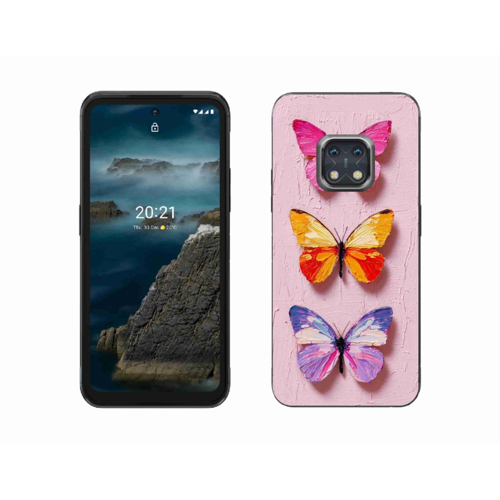 Zselés borítás mmCase a Nokia XR20 készülékhez - pillangó szentháromság