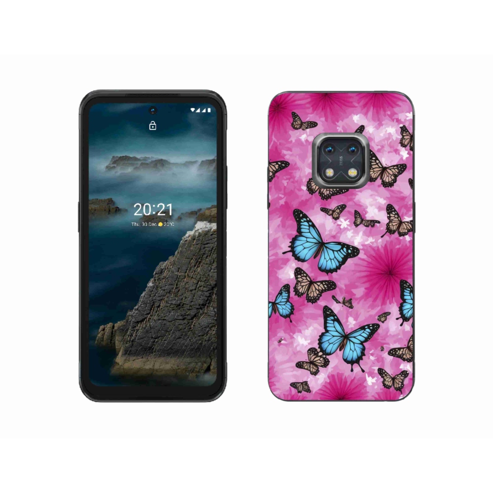 Zselés borítás mmCase a Nokia XR20 készülékhez - pillangókert