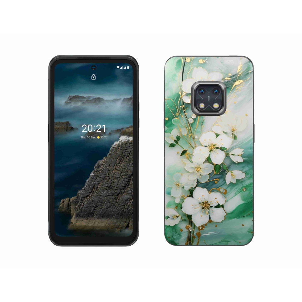 Zselés borítás mmCase a Nokia XR20 készülékhez - finom virágok