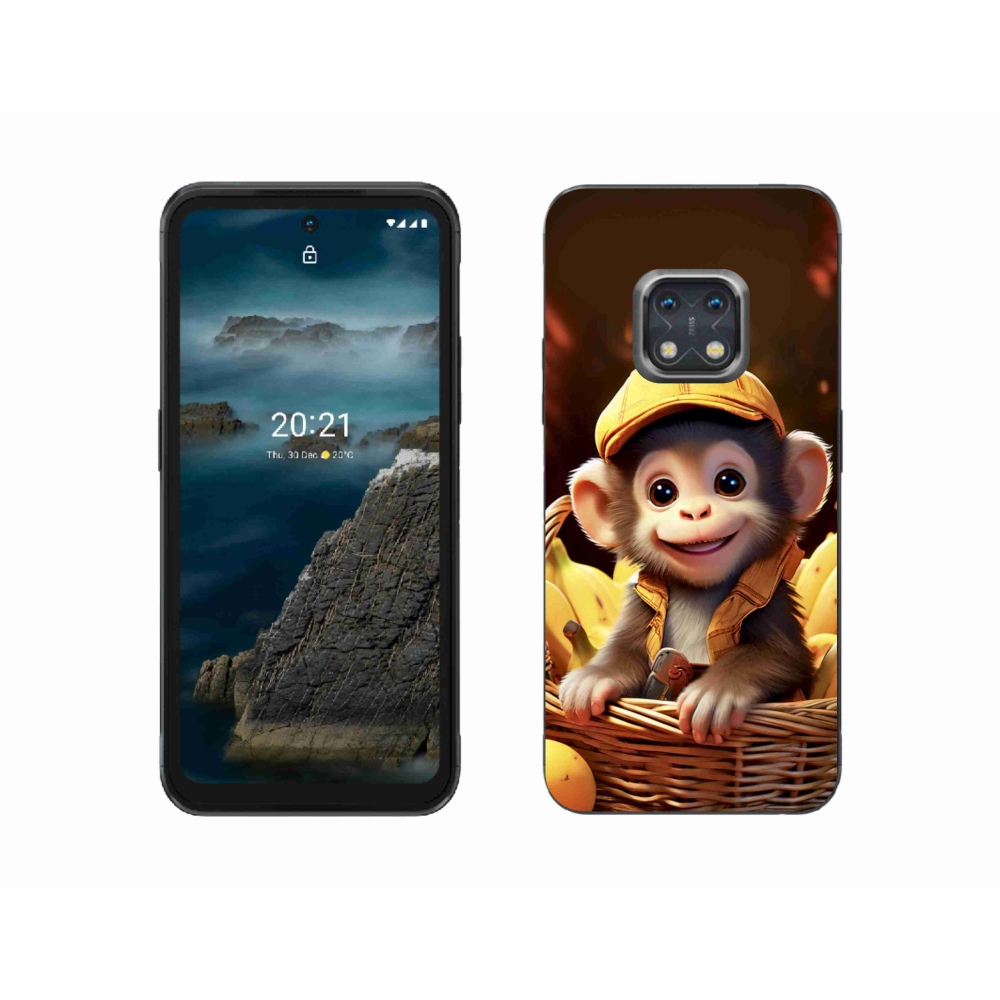 mmCase gél tok a Nokia XR20-hoz – majom a kosárban