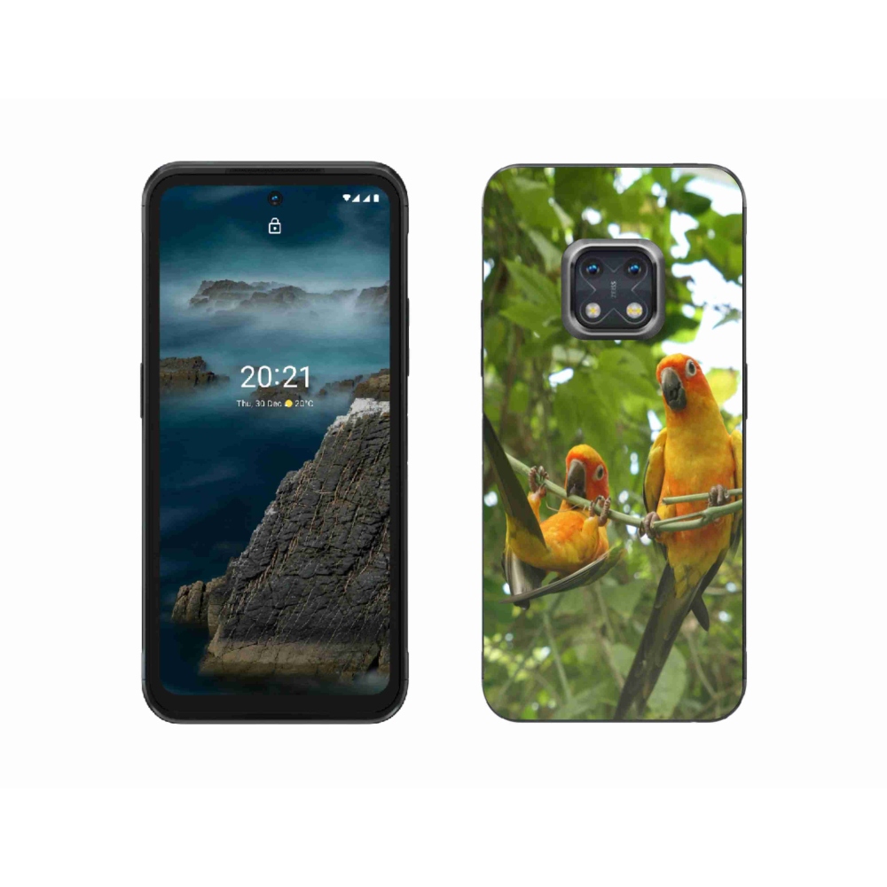 Zselés borítás mmCase a Nokia XR20 készülékhez - papagájok aratingy