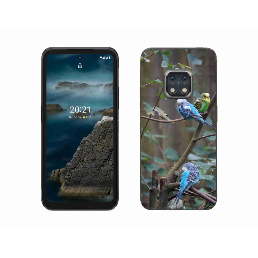 mmCase gél tok a Nokia XR20-hoz – papagájok az ágon
