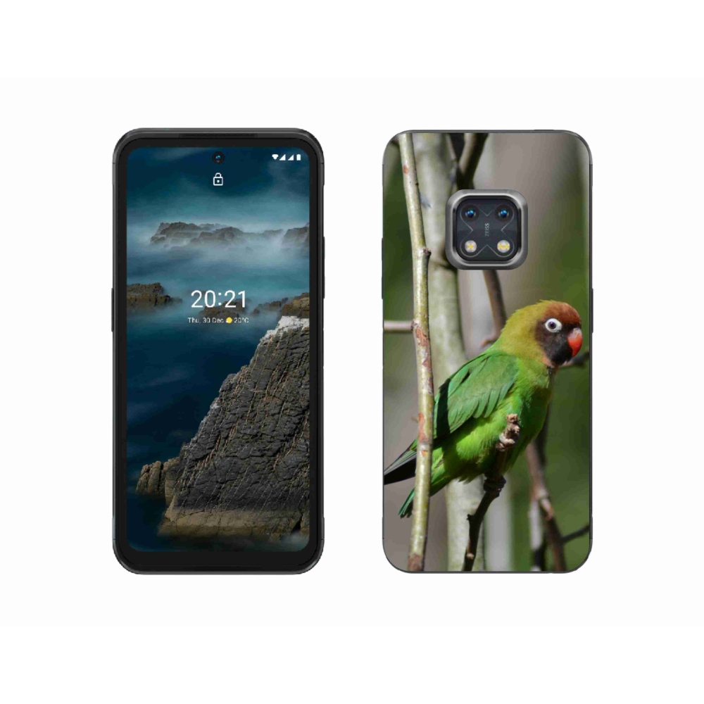 Zselés borítás mmCase a Nokia XR20 készülékhez - papagáj agapornis
