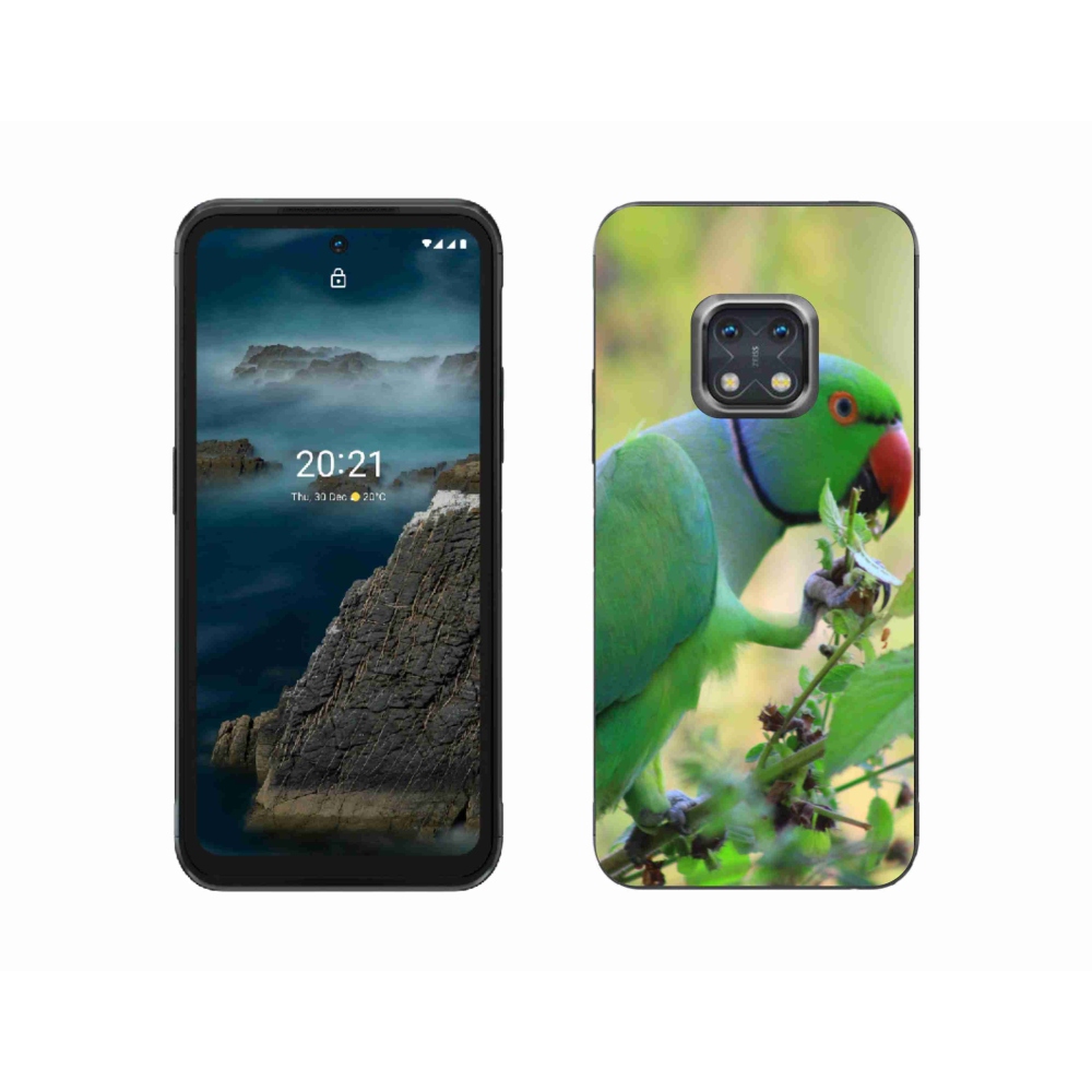 Zselés borítás mmCase a Nokia XR20 készülékhez - papagáj alexandr