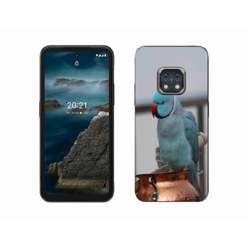 Zselés borítás mmCase a Nokia XR20 készülékhez - papagáj alexander kék