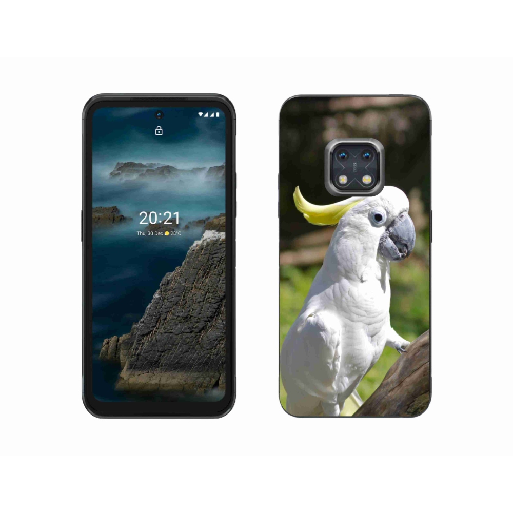 Zselés borítás mmCase a Nokia XR20 készülékhez - papagáj kakadu 2