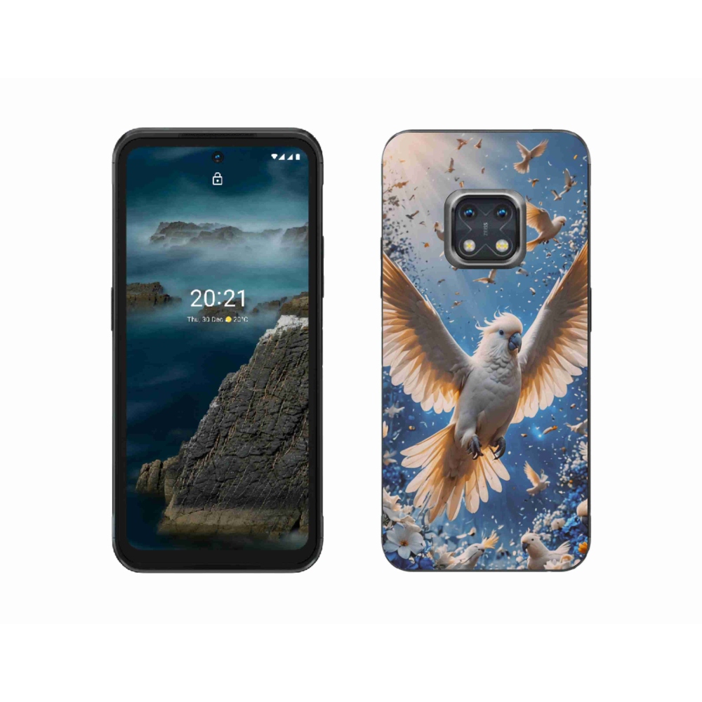 Zselés borítás mmCase a Nokia XR20 készülékhez - kakadu papagáj