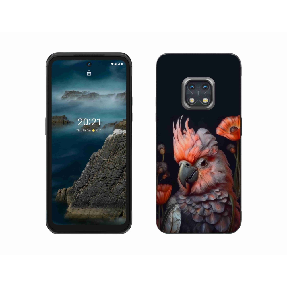 mmCase gél tok a Nokia XR20-hoz – színes kakadu papagáj