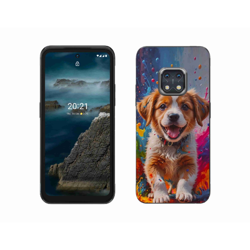 Gél borítás mmCase a Nokia XR20 készülékhez - aranyos kiskutya 3