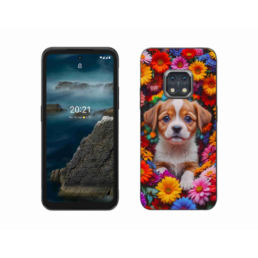 Zselés borítás mmCase a Nokia XR20 készülékhez - aranyos kiskutya