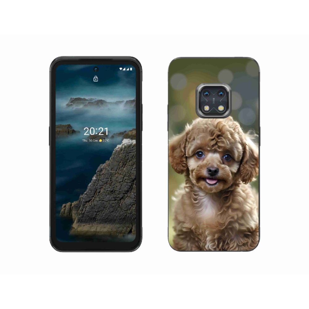 mmCase gél tok a Nokia XR20-hoz – aranyos pudli