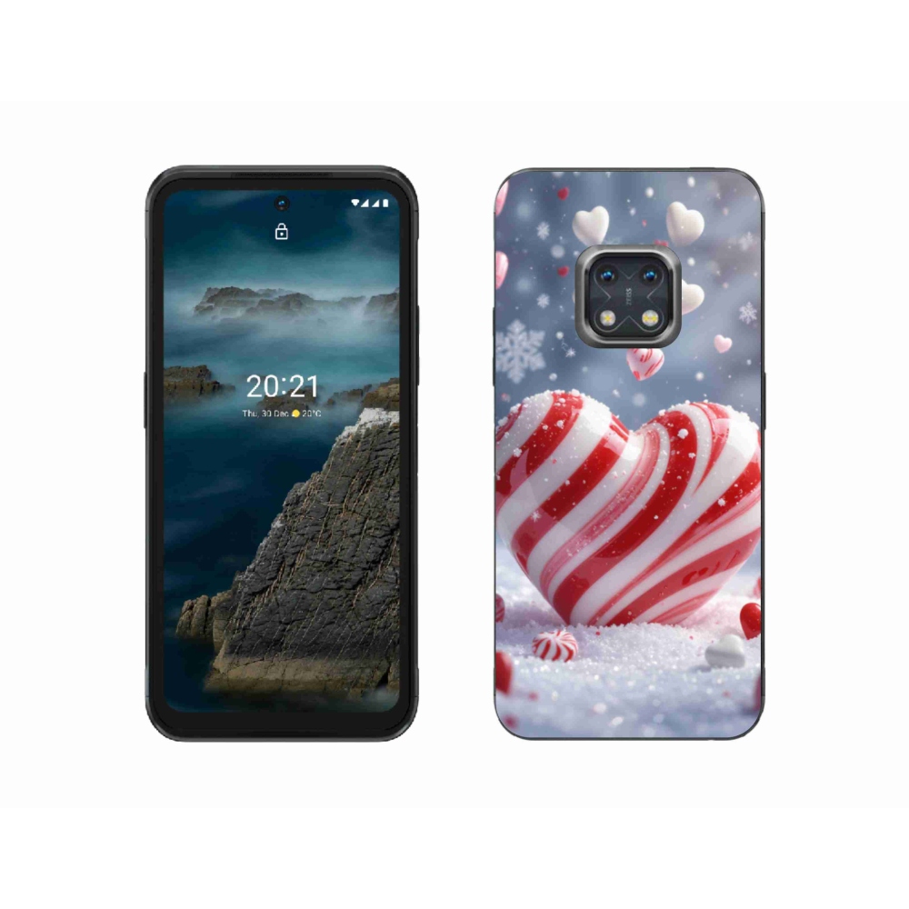 Zselés borítás mmCase a Nokia XR20 készülékhez - édes szívecske