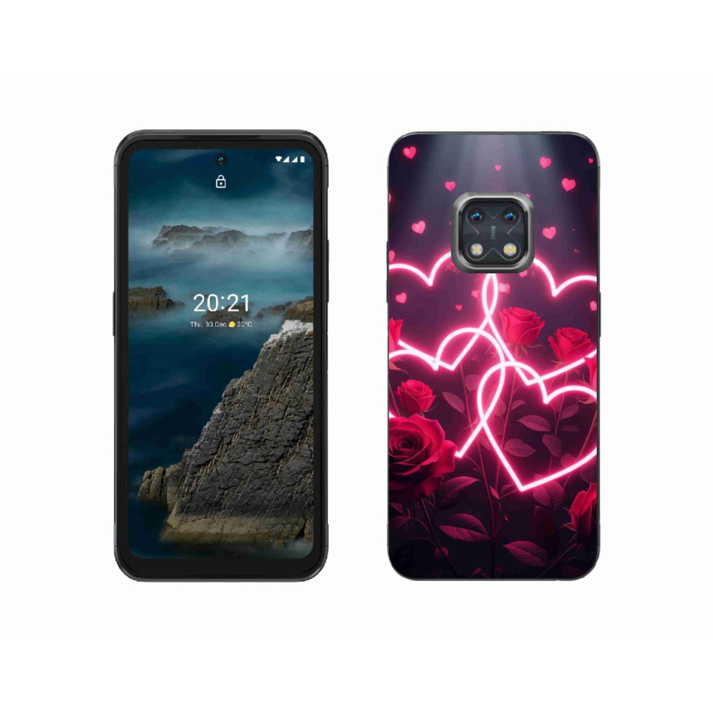 Gél borítás mmCase a Nokia XR20 készülékhez - Szerelem szíve