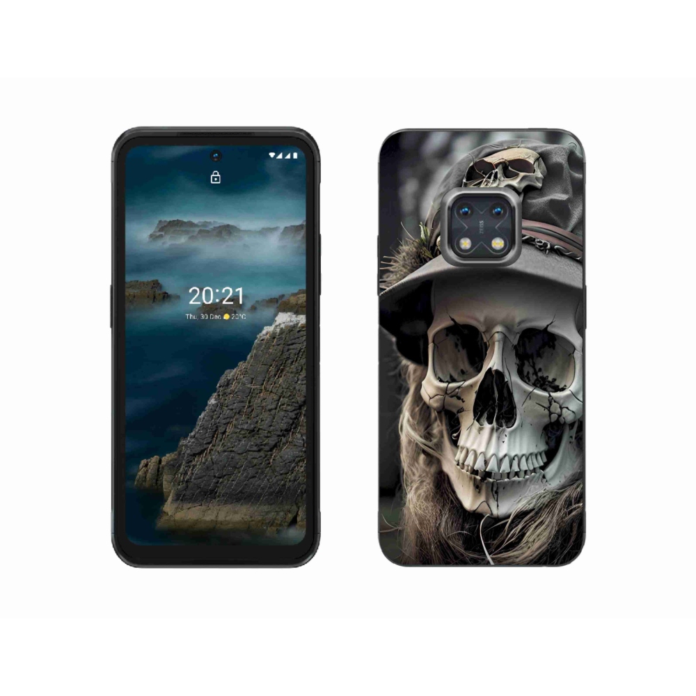 Zselés borítás mmCase a Nokia XR20 készülékhez - sötét koponya