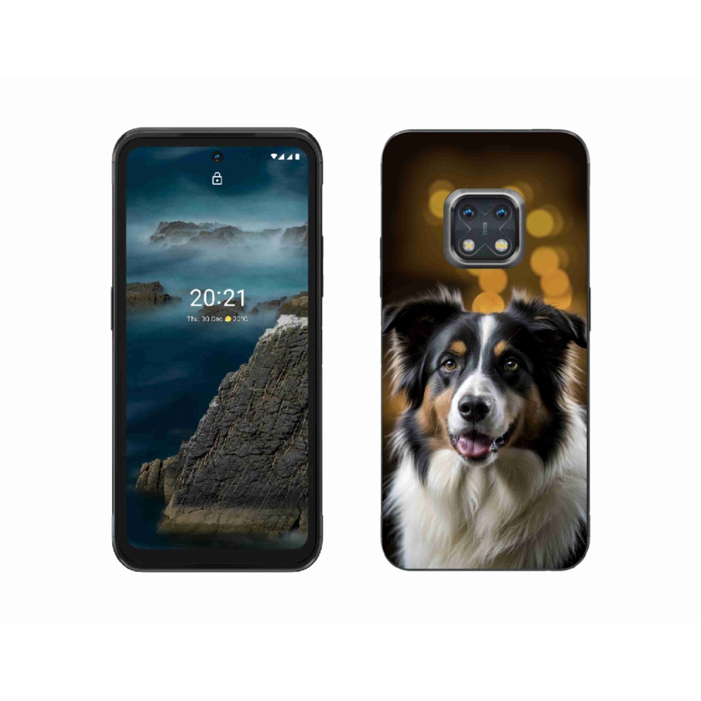 mmCase gél tok a Nokia XR20-hoz – mosolygós ausztrál juhászkutya
