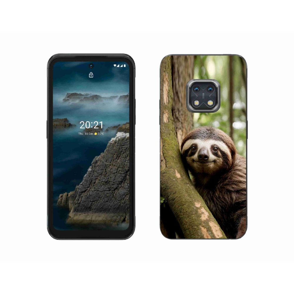 mmCase gél tok a Nokia XR20-hoz – mosolygós lajhár