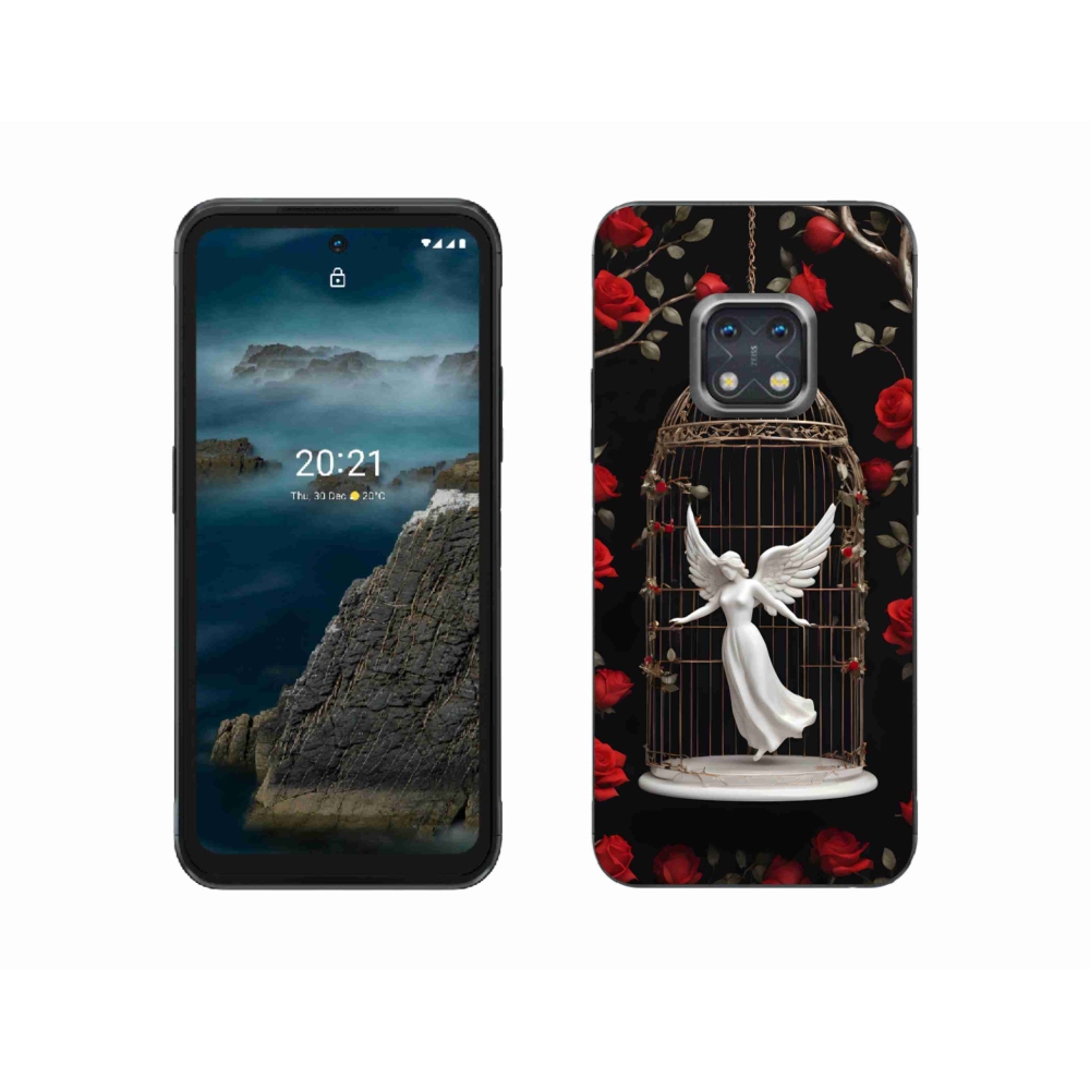 Zselés borítás mmCase a Nokia XR20 készülékhez - csapdába esett angyal