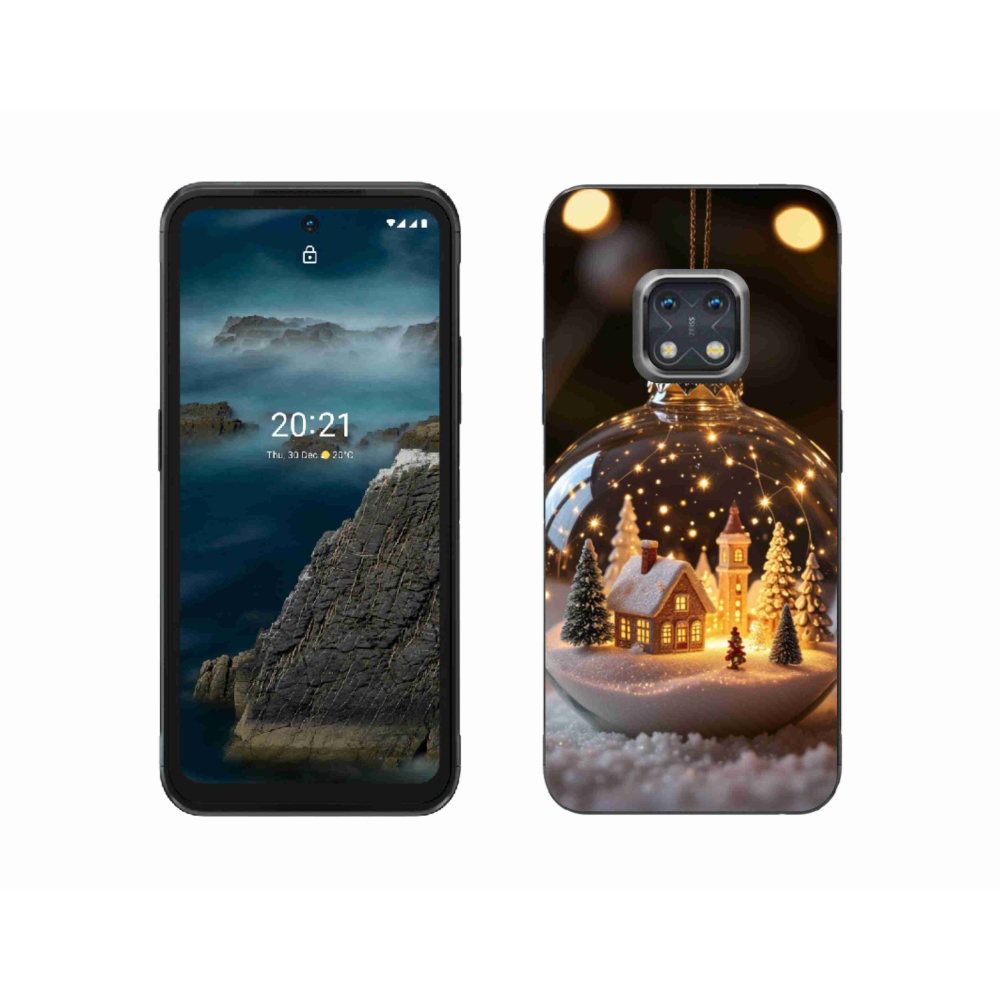 Zselés borítás mmCase a Nokia XR20 készülékhez - Karácsonyi gömbök 3