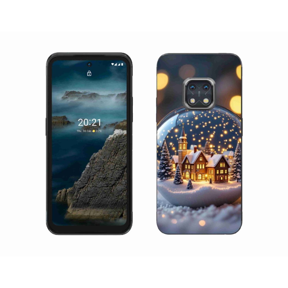 Zselés borítás mmCase a Nokia XR20 készülékhez - Karácsonyi gömbök 4