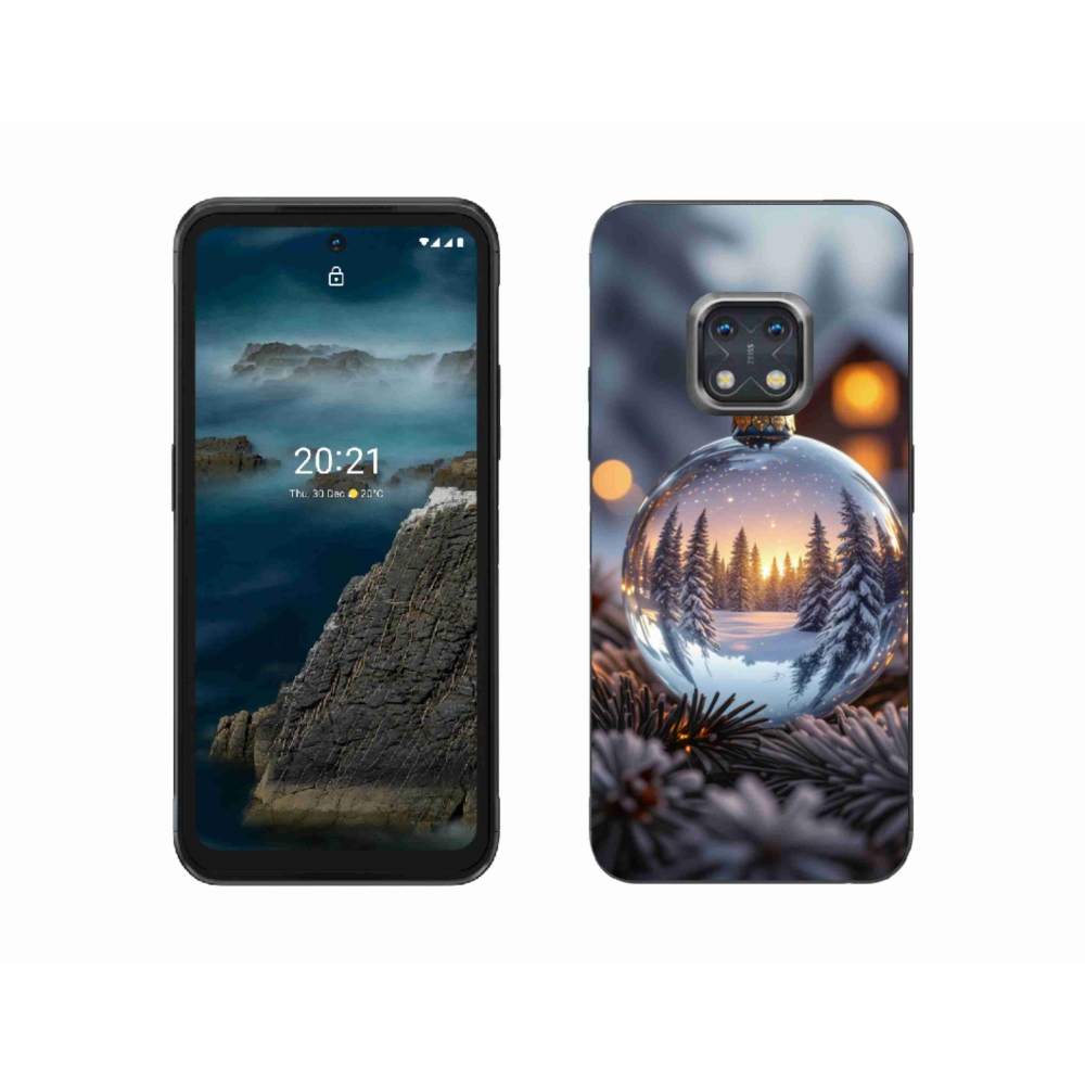 Zselés borítás mmCase a Nokia XR20 készülékhez - karácsonyi dekoráció