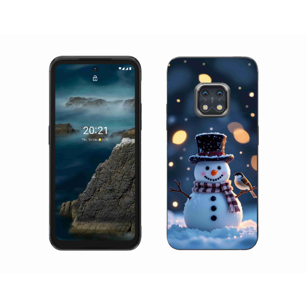 mmCase géltok a Nokia XR20-hoz – karácsonyi hóember
