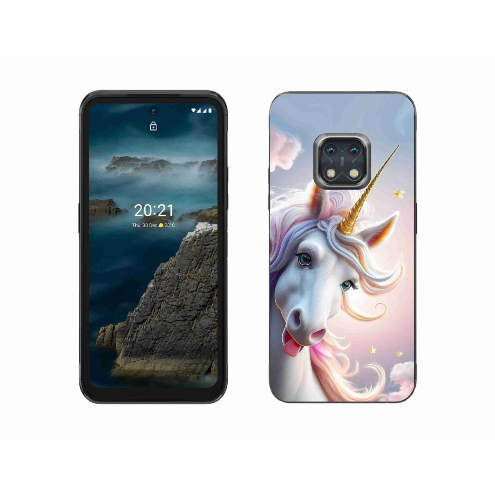 mmCase gél tok a Nokia XR20-hoz – vidám egyszarvú