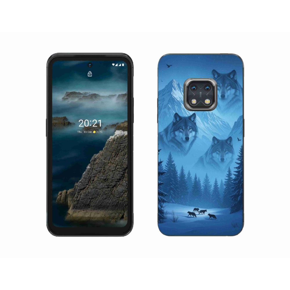 Zselés borítás mmCase a Nokia XR20 készülékhez - farkas csomag