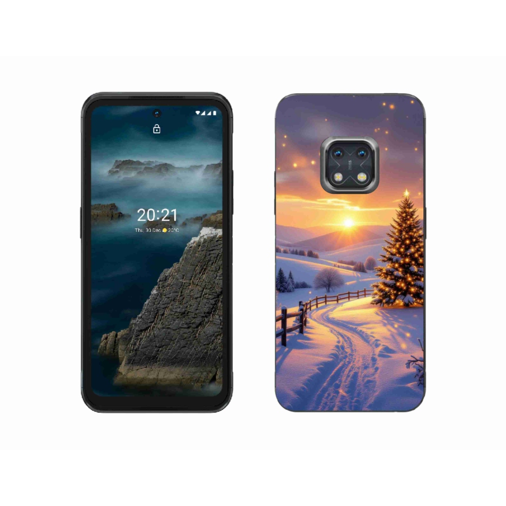 Zselés borítás mmCase a Nokia XR20 készülékhez - téli tájkép