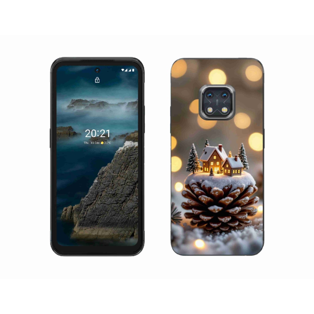 mmCase gélhuzat a Nokia XR20-hoz – téli falu